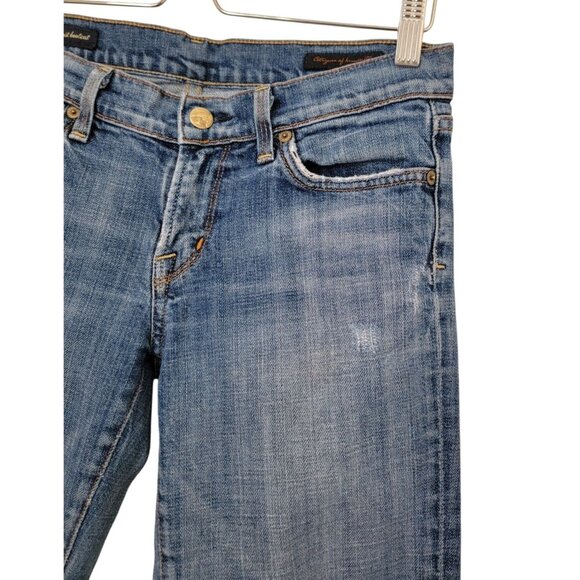 Citizens Of Humanity COH Ric Rac #108 Stretch Low Waist Bootcut Blue Jeans Sz 28 - Picture 4 of 13